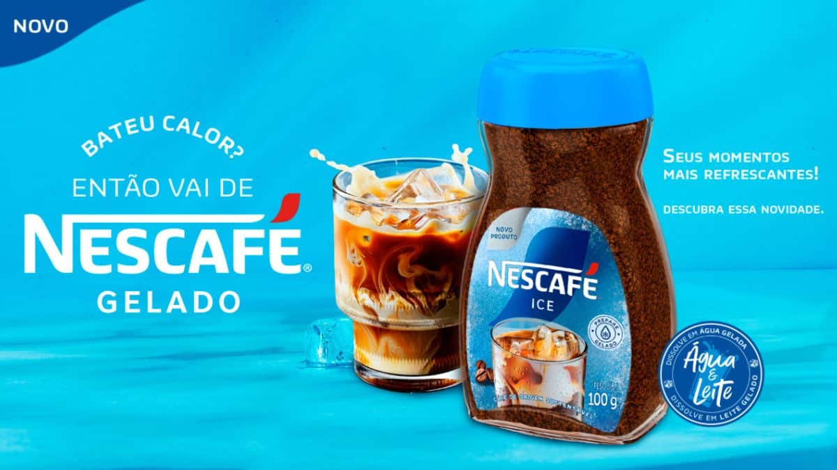 Nescafé lança café solúvel para preparo gelado