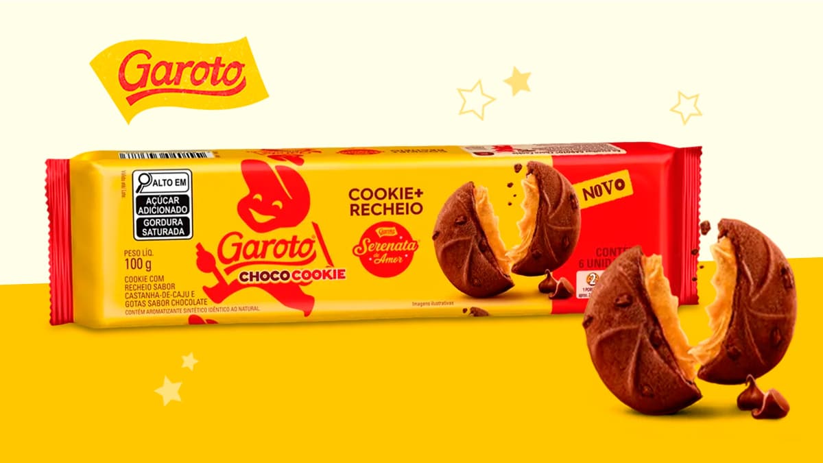 Garoto cria Choco Cookies sabor Serenata de Amor