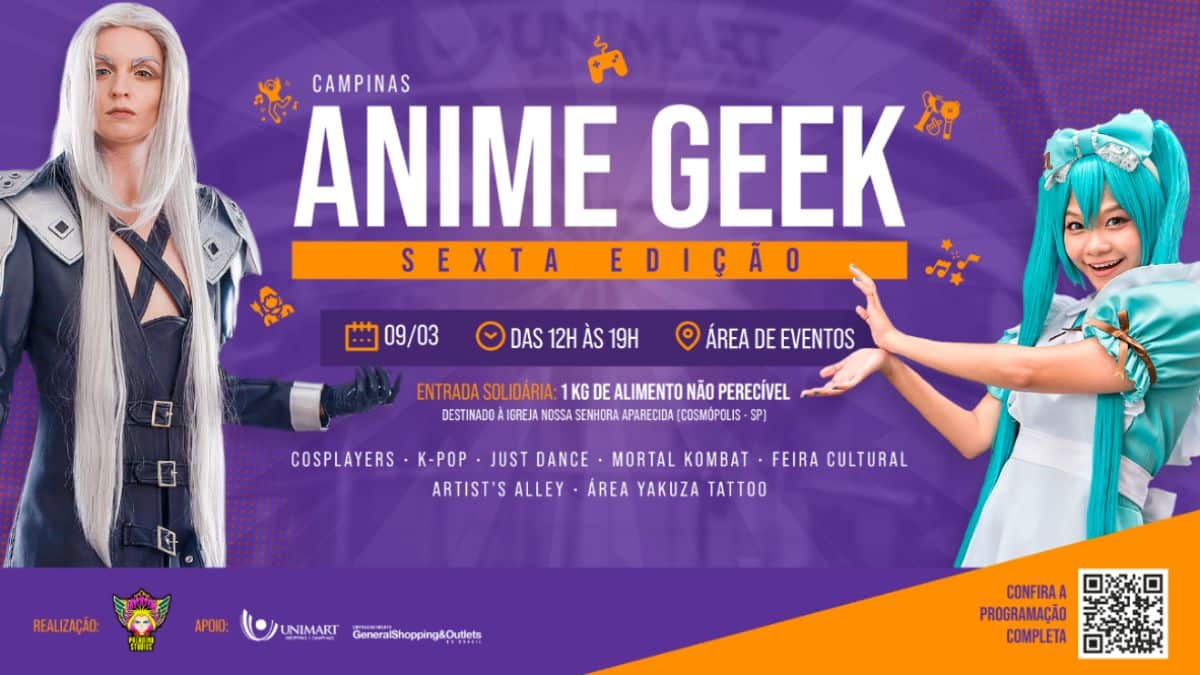 Unimart Shopping Campinas recebe 6ª edição do Campinas Anime Geek