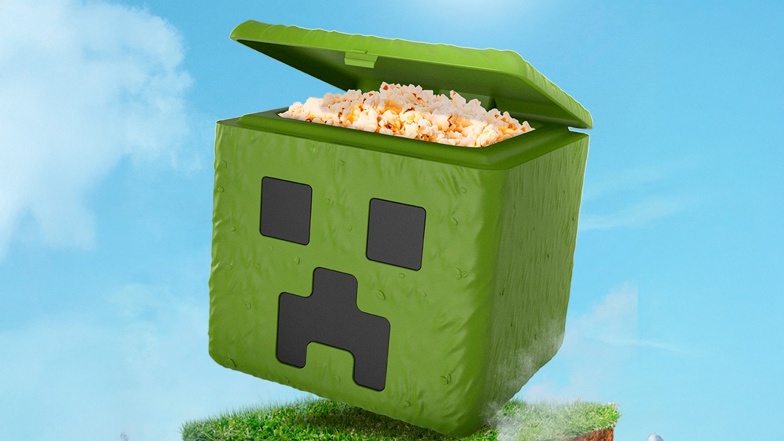 Cinemark traz combo de pipoca de Minecraft para celebrar filme