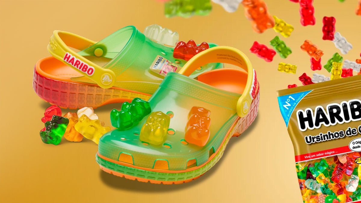 Crocs e Haribo anunciam collab com modelo de Clogs inédito