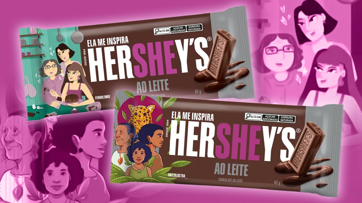 Hershey’s ganha novas embalagens em campanha de celebração ao Mês das Mulheres