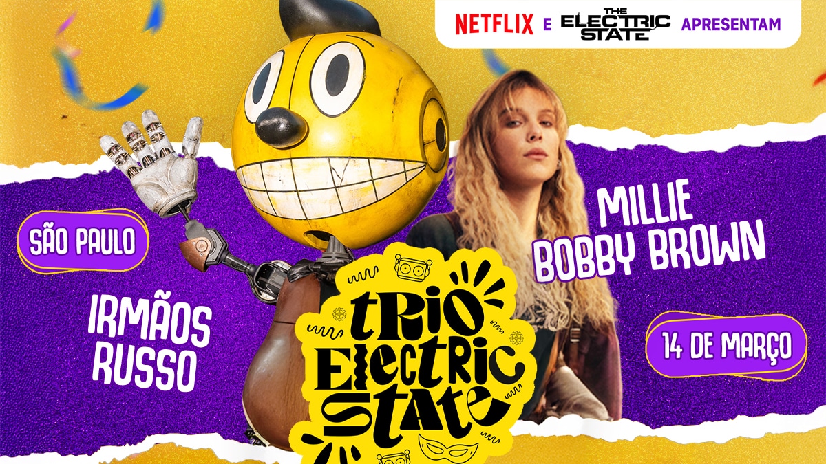 Netflix anuncia ‘Trio Electric State’ com Millie Bobby Brown e Irmãos Russo para promover filme