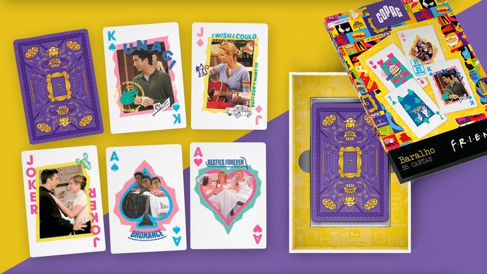 Copag cria baralho exclusivo de Friends em celebração aos 30 anos da série