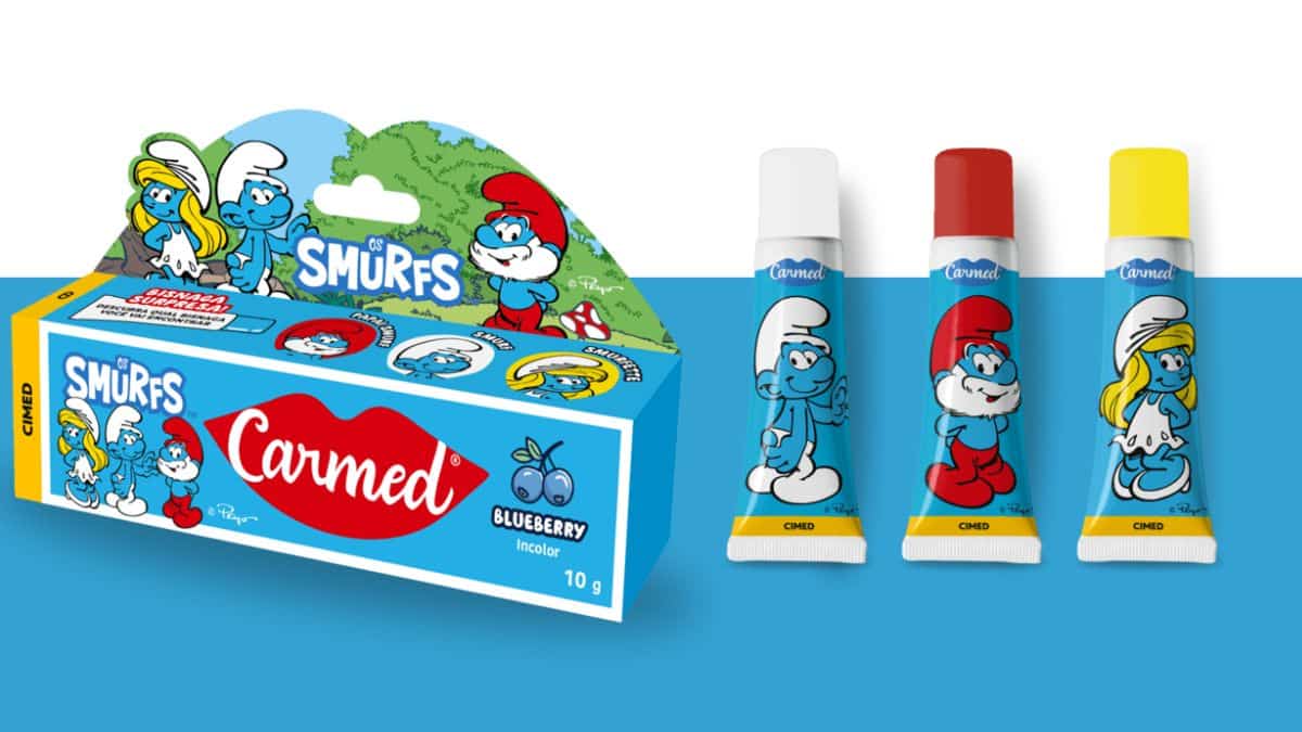 Carmed lança hidratante labial dos Smurfs