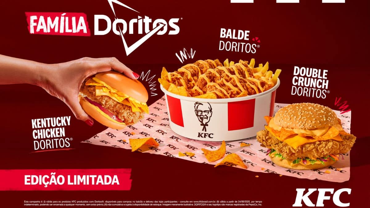 KFC e Doritos anunciam collab inédita em edição limitada