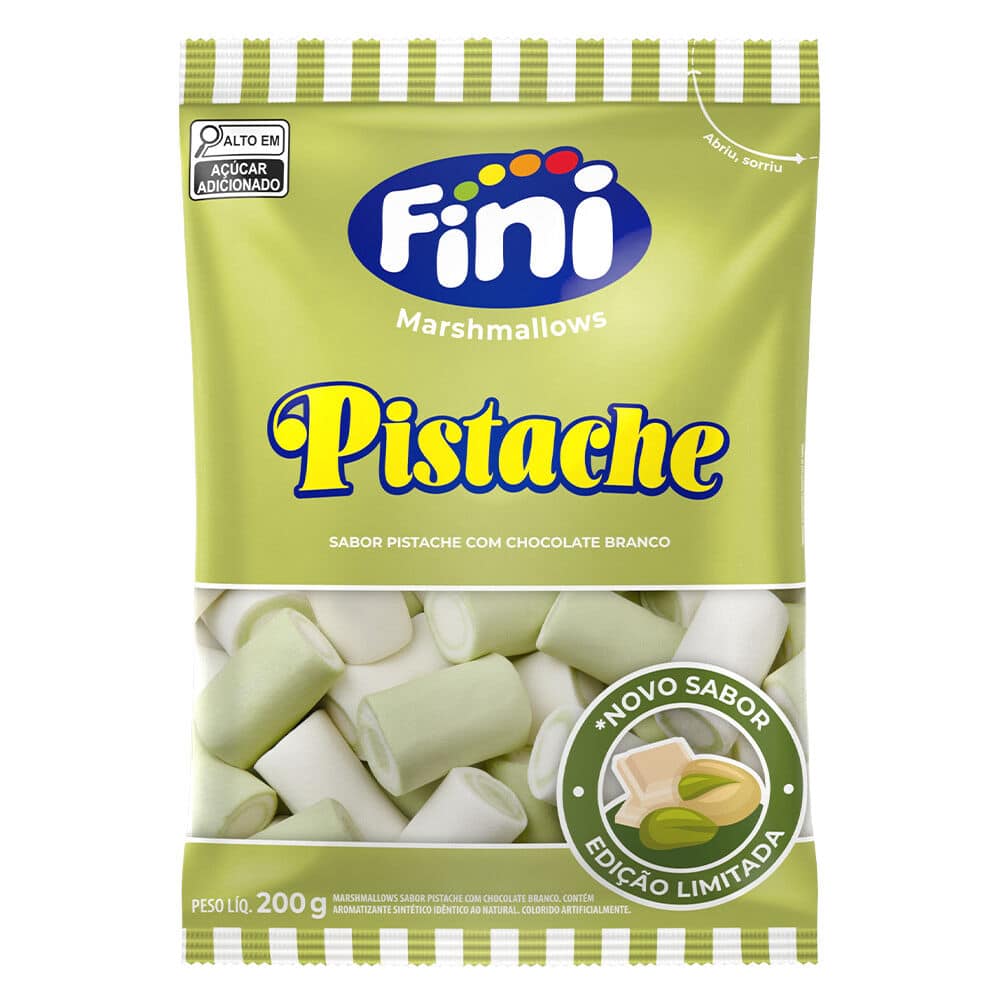 Fini lança Marshmallow sabor Pistache com Chocolate Branco em edição ...