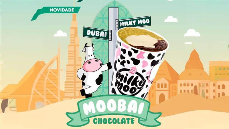 Milky Moo lança milkshake inspirado no chocolate de Dubai