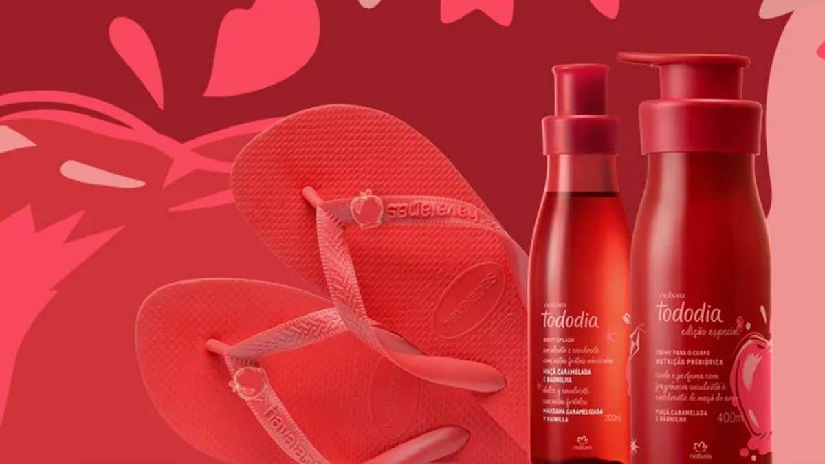 Natura e Havaianas apresentam nova fragrância da linha Tododia em kit exclusivo