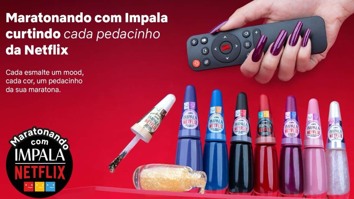 Em parceria com a Netflix, Impala lança coleção de esmaltes