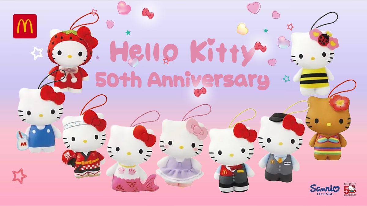 Hello Kitty será o tema dos brindes do McLanche Feliz em agosto