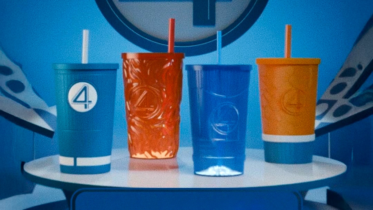 Cinemark traz copos do Quarteto Fantástico para combo de pipoca
