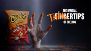 Mãozinha em campanha de Cheetos