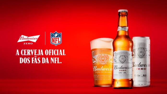 Imagem promocional de divulgação do segundo ano consecutivo de Budweiser com a NFL no Brasil