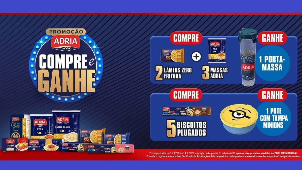 Adria lança promoção ‘Compre e Ganhe’ com itens dos Minions