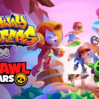 Banner institucional anunciando a colaboração entre Brawl Stars e Subway Surfers