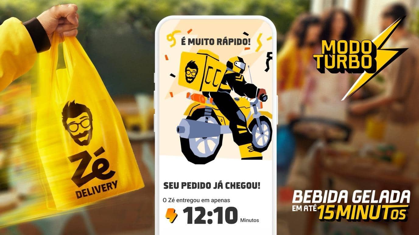 Zé Delivery apresenta ‘Modo Turbo’, com entregas em até 15 minutos