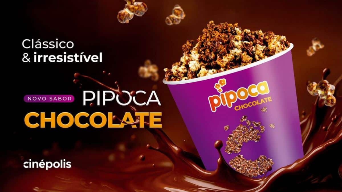 Cinépolis anuncia pipoca sabor chocolate
