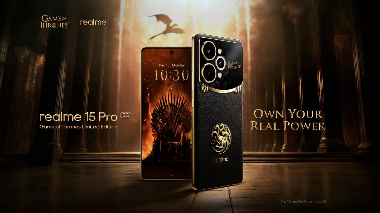 Realme anuncia smartphone oficial de Game of Thrones com tecnologia que muda de cor