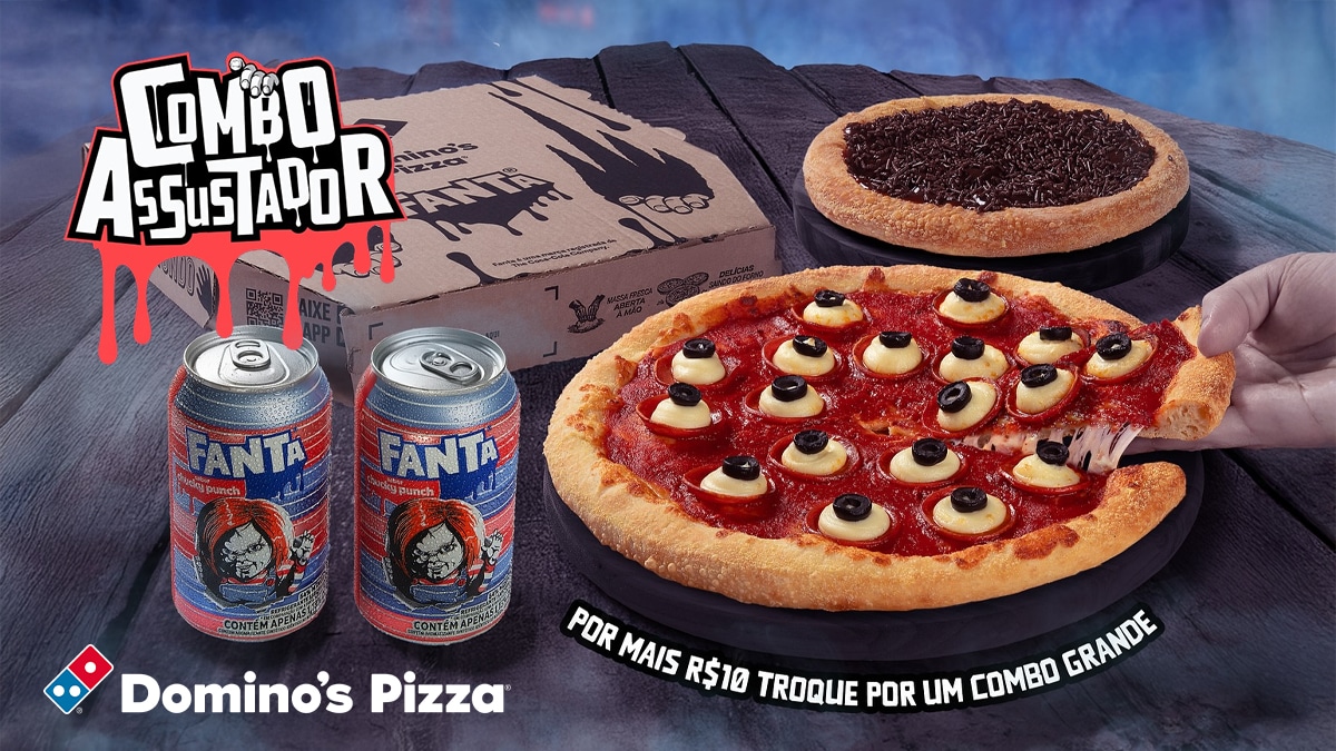 Domino’s e Fanta celebram Halloween com ‘Combo Assustador’