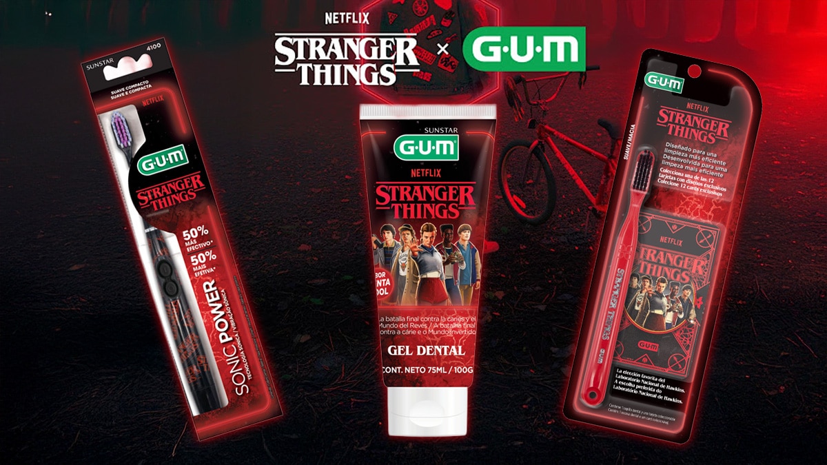 GUM lança linha exclusiva inspirada na série Stranger Things