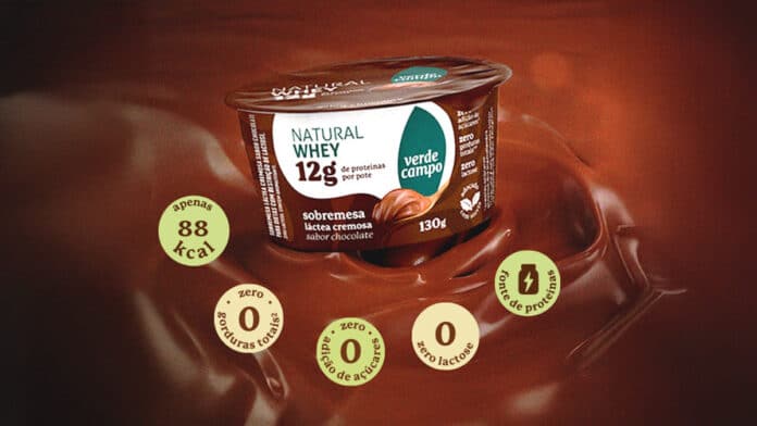 Sobremesa de Chocolate Natural Whey Verde Campo