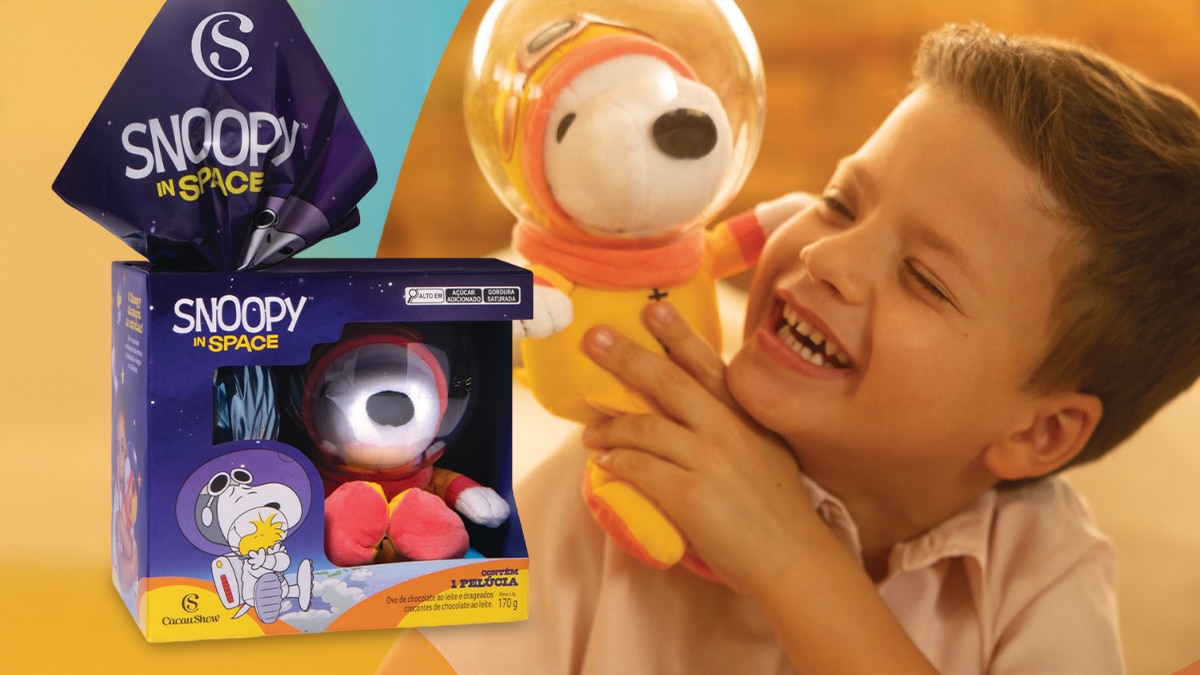 Cacau Show traz Ovo ‘Snoopy in Space’ para a Páscoa 2026