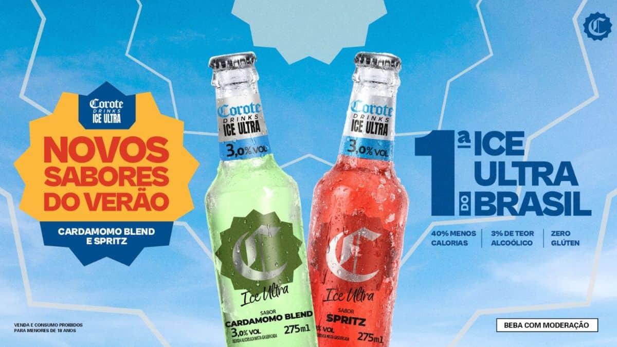 Corote Drinks Ice Ultra lança “Novos sabores do verão” com Cardamomo Blend e Spritz