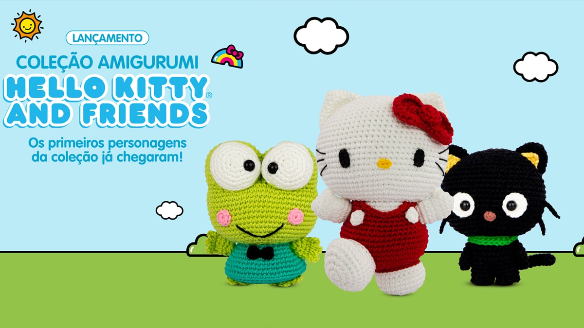 Círculo lança nova coleção de amigurumi Hello Kitty and Friends com Keroppi e Chococat