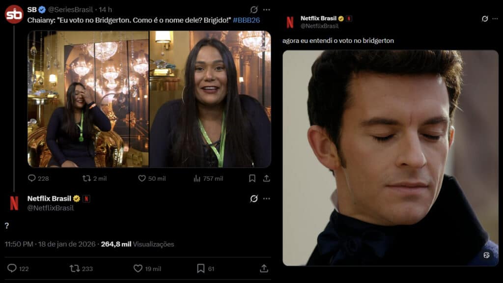 gkpb-banner-bridgerton-netflix-bbb26 Netflix aproveita gafe de participante no BBB26 para promover Bridgerton