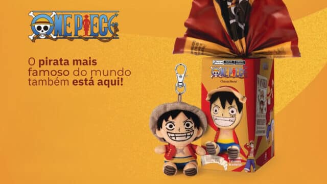 Cacau Show terá pelúcia de One Piece para Páscoa 2026