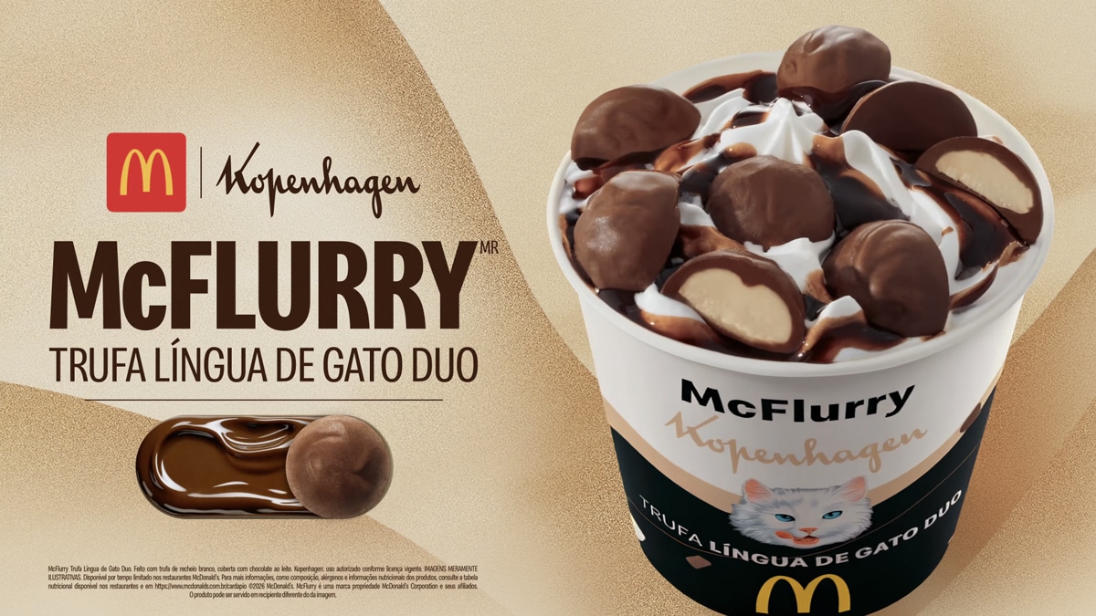McFlurry Trufa Língua de Gato DUO volta ao McDonald’s