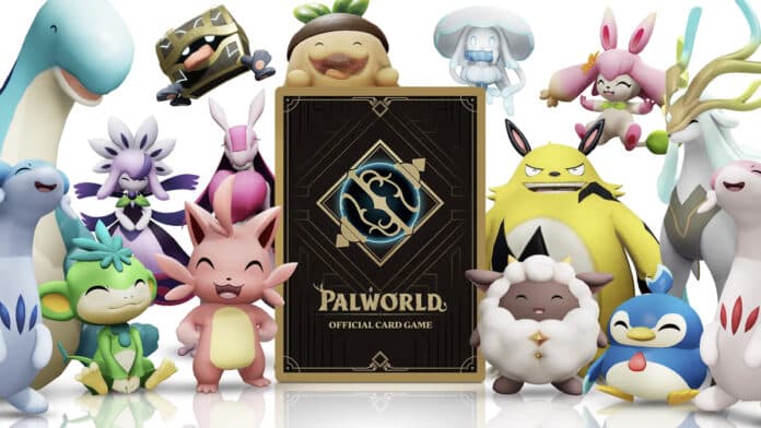 Pals em volta do novo card game de Palworld