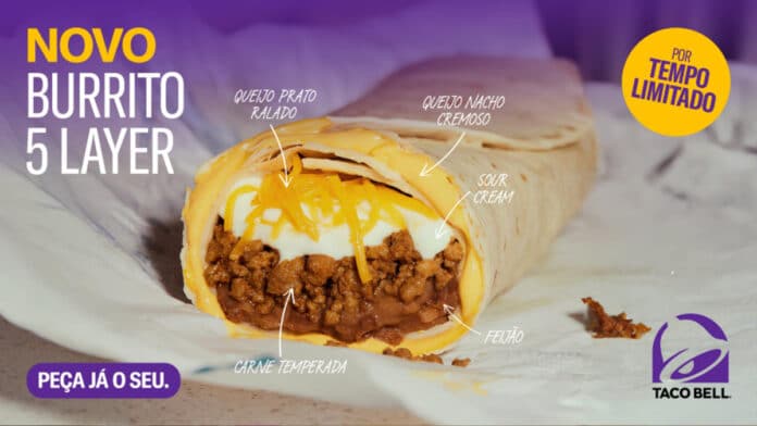 Taco Bell traz Burrito 5 Layer em edição limitada