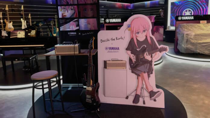 Yamaha Musical apresenta ação temática de Bocchi The Rock!
