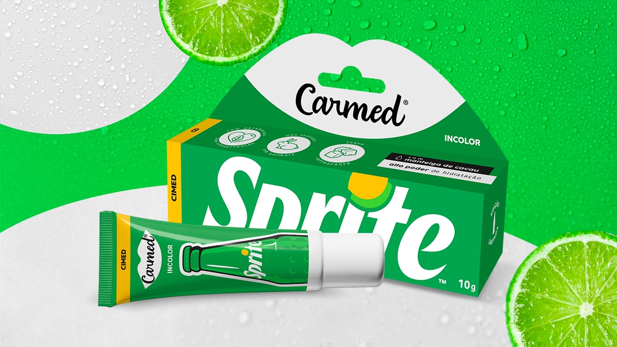 Carmed e Sprite se unem em lançamento de hidratante labial