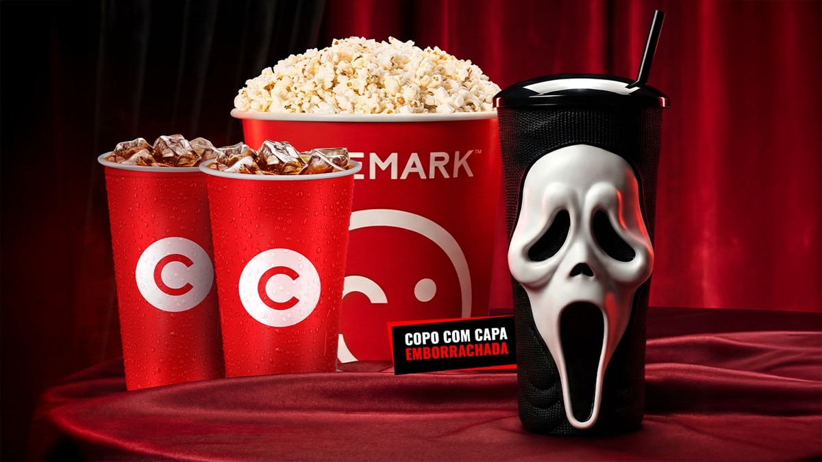 Cinemark lança copo colecionável do Ghostface para Pânico 7