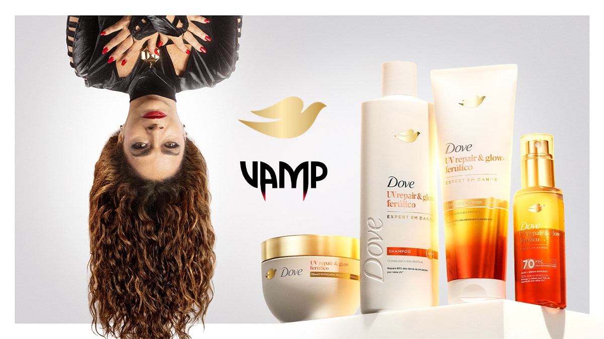 Dove revive Natasha, de ‘Vamp’, para brilhar no sol com UV Repair & Glow