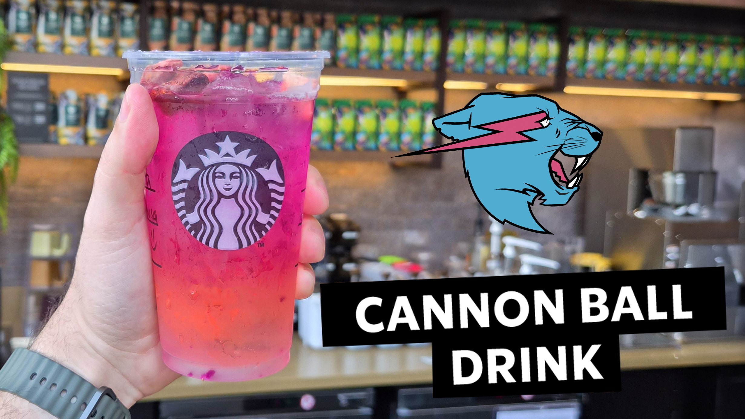 Starbucks e MrBeast trazem bebida Cannon Ball ao Brasil em edição limitada