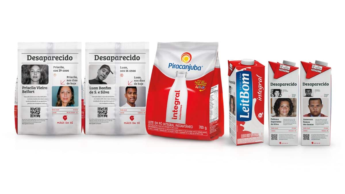 Piracanjuba ajuda a encontrar 8 desaparecidos com campanha em caixas de leite