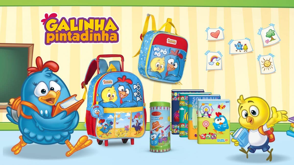 Galinha Pintadinha lança produtos para a volta às aulas em 2026