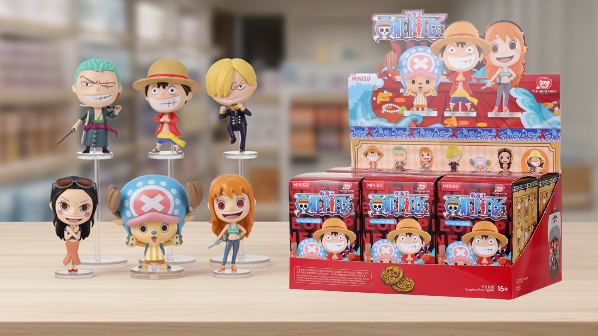 Miniso apresenta blind boxes de One Piece