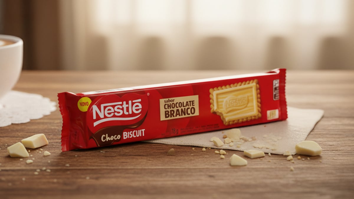 Nestlé apresenta Choco Biscuit sabor Chocolate Branco