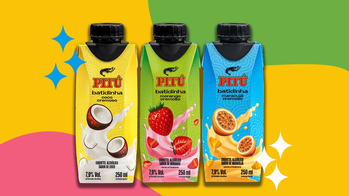 Pitú lança Pitú Batidinha investindo em RTDs para conquistar novo público