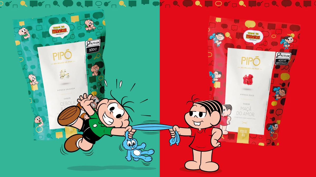 Pipó lança edição especial com a Turma da Mônica