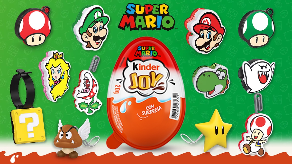 Kinder Joy Super Mario chega ao Brasil