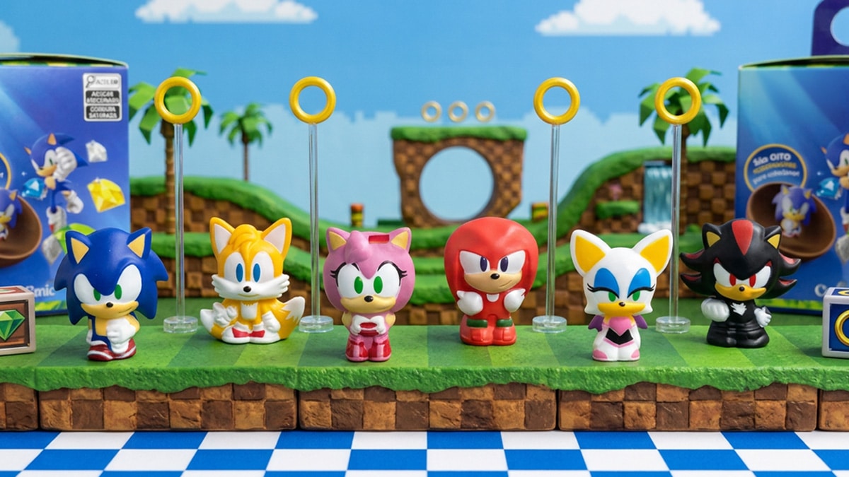Cacau Show lança Gogos colecionáveis do Sonic em comemoração aos 35 anos do personagem