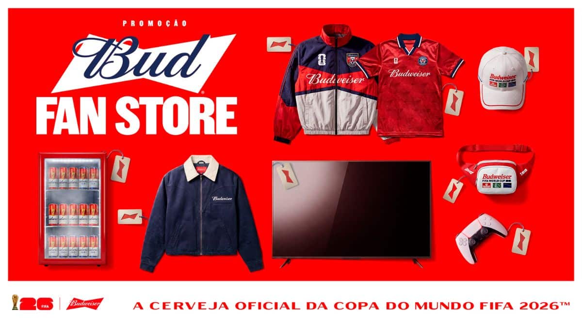 Bud Fan Store: Budweiser anuncia promoção com prêmios instantâneos para a Copa do Mundo