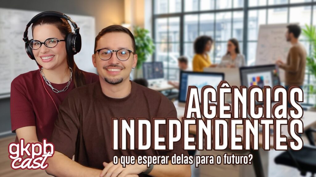 Imagem com apresentadores em estúdio e texto “Agências Independentes”, sobre o que esperar no futuro.