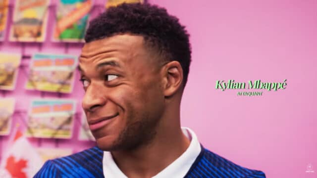 Kylian Mbappé em vídeo de convocação da França para a Copa do Mundo FIFA 2026